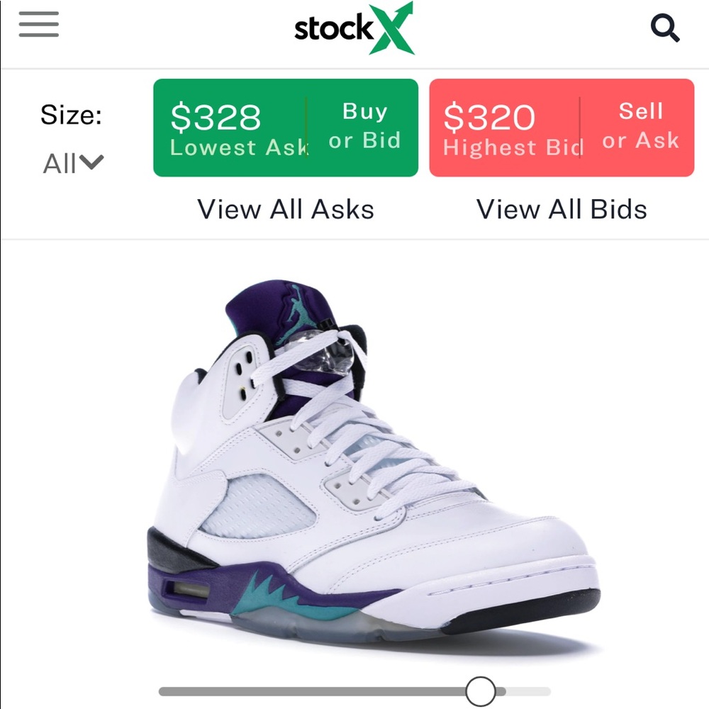 Jordan Retro 5 Grape